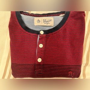 Penguin Red Striped Men’s Sweater